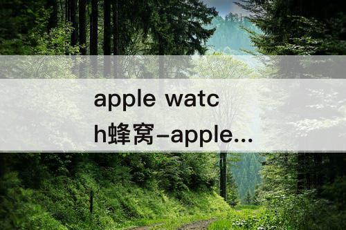 apple watch蜂窝-apple watch蜂窝和gps的外观区别